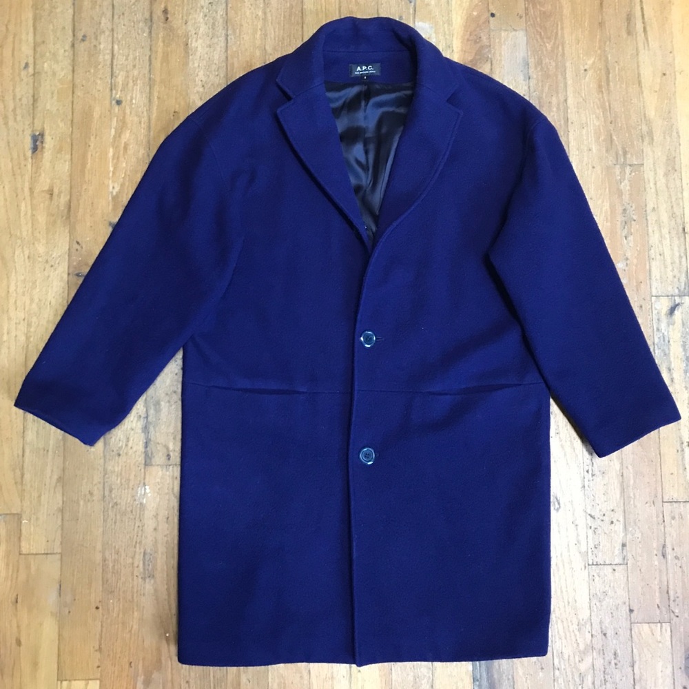 APC Royal Blue Wool Coat
